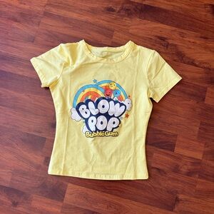 Y2K Blow Pop Bubble Gum Baby Tee